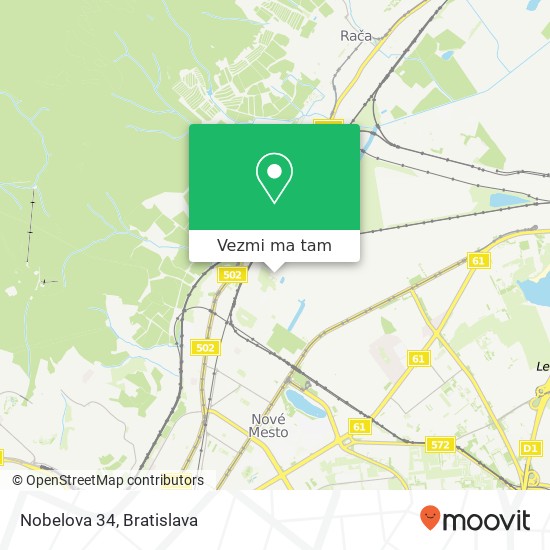 Nobelova 34 mapa