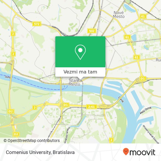 Comenius University mapa