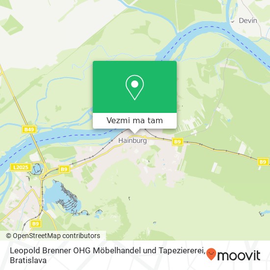 Leopold Brenner OHG Möbelhandel und Tapeziererei mapa