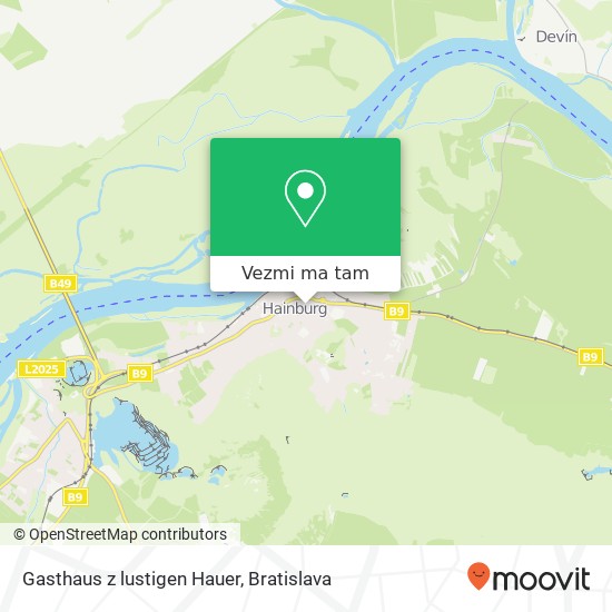 Gasthaus z lustigen Hauer mapa