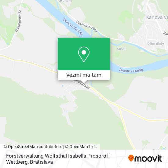 Forstverwaltung Wolfsthal Isabella Prosoroff-Wettberg mapa