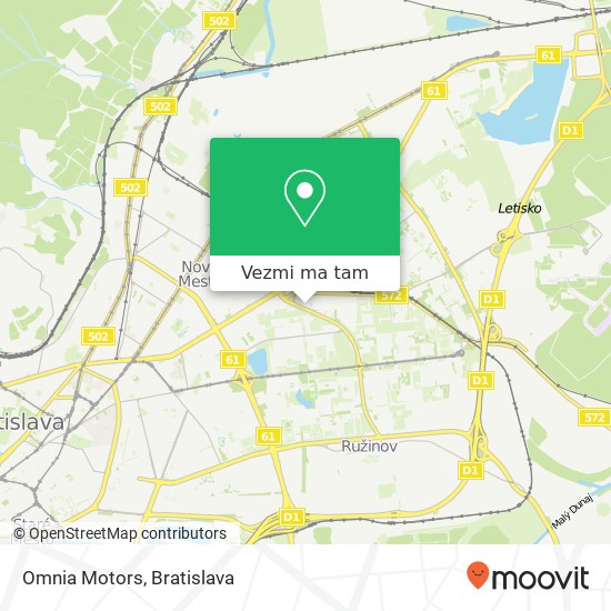 Omnia Motors mapa