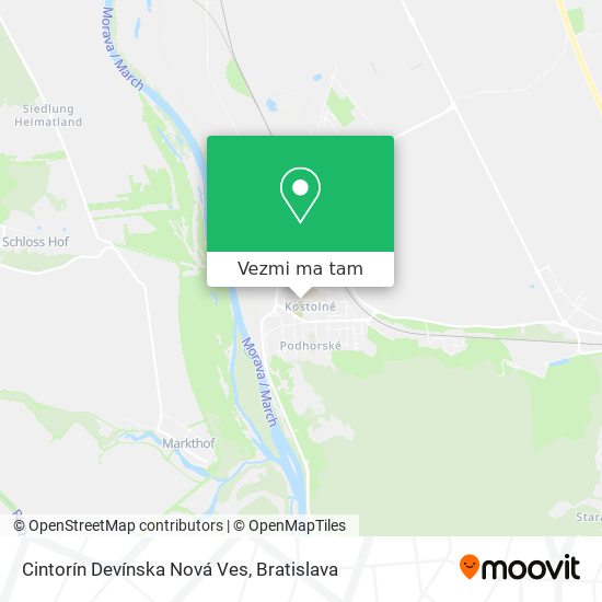 Cintorín Devínska Nová Ves mapa