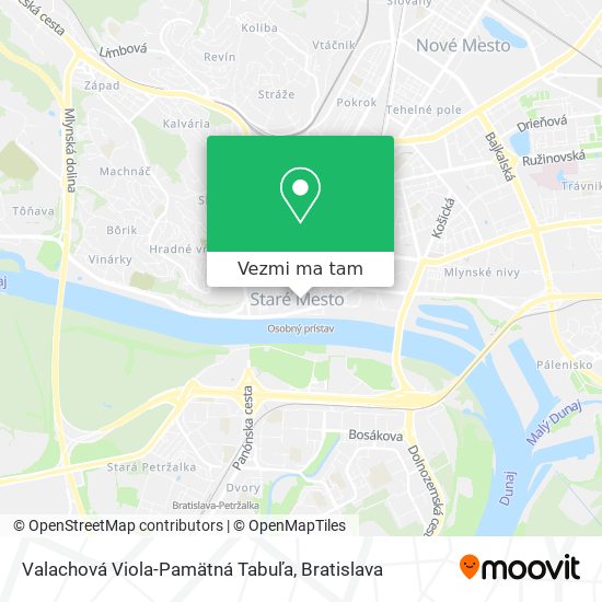 Valachová Viola-Pamätná Tabuľa mapa