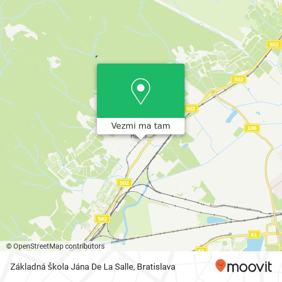 Základná škola Jána De La Salle mapa