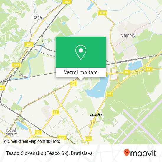 Tesco Slovensko (Tesco Sk) mapa