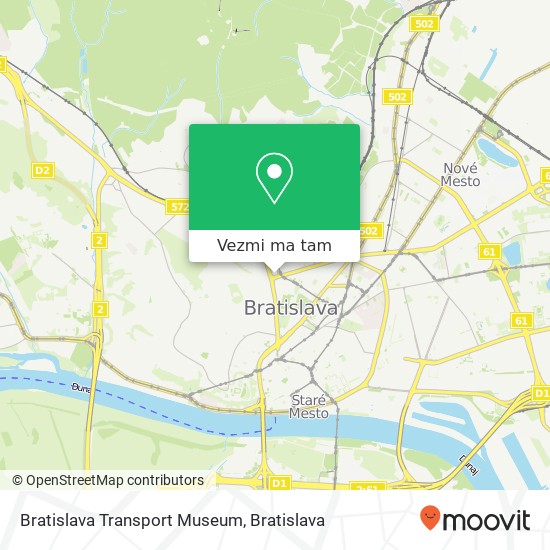 Bratislava Transport Museum mapa