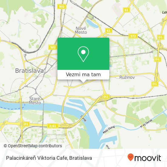 Palacinkáreň Viktoria Cafe mapa