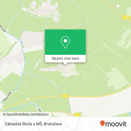 Základná škola s MŠ mapa