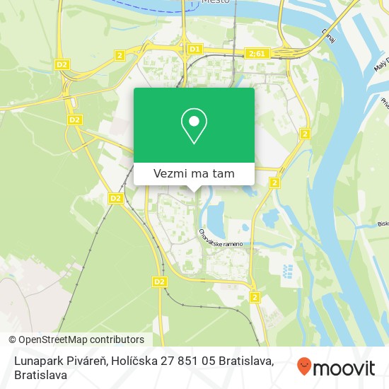 Lunapark Piváreň, Holíčska 27 851 05 Bratislava mapa