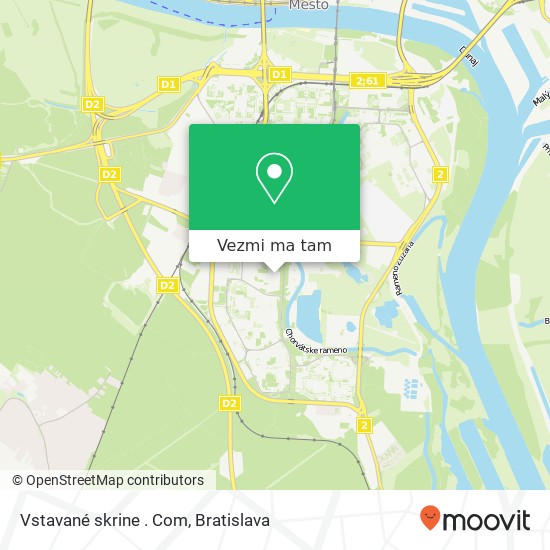 Vstavané skrine . Com, Holíčska 3049 / 7 851 05 Bratislava mapa