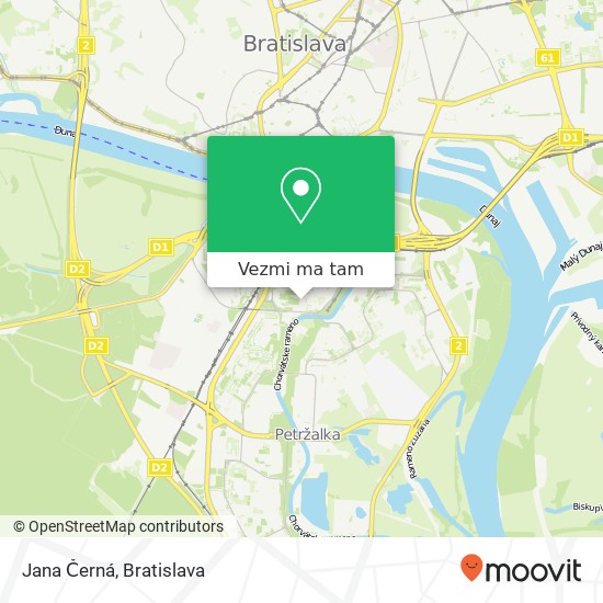 Jana Černá, Wolkrova 27 851 01 Bratislava mapa