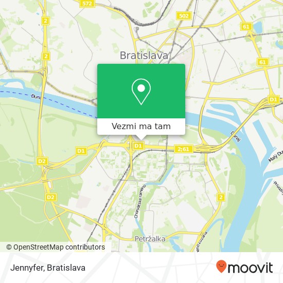 Jennyfer, 851 01 Bratislava mapa