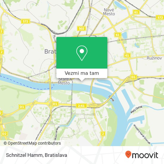 Schnitzel Hamm, Pribinova 811 09 Bratislava mapa