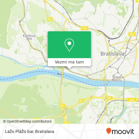 Lážo Plážo bar, Nábrežie Arm. Generála L. Svobodu 4308 / 42 811 02 Bratislava mapa