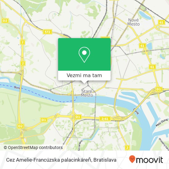Cez Amelie-Francúzska palacinkáreň, Laurinská 11 811 01 Bratislava mapa