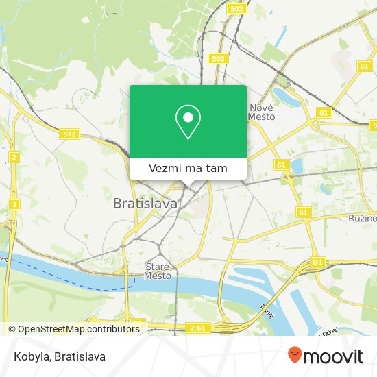 Kobyla, Vazovova 9 811 07 Bratislava mapa