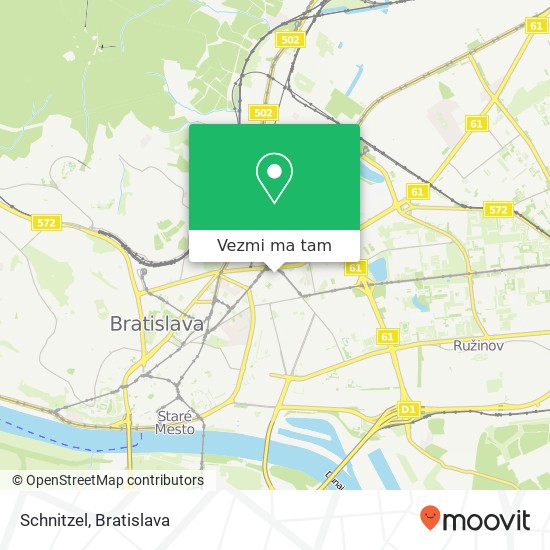 Schnitzel, 821 08 Bratislava mapa
