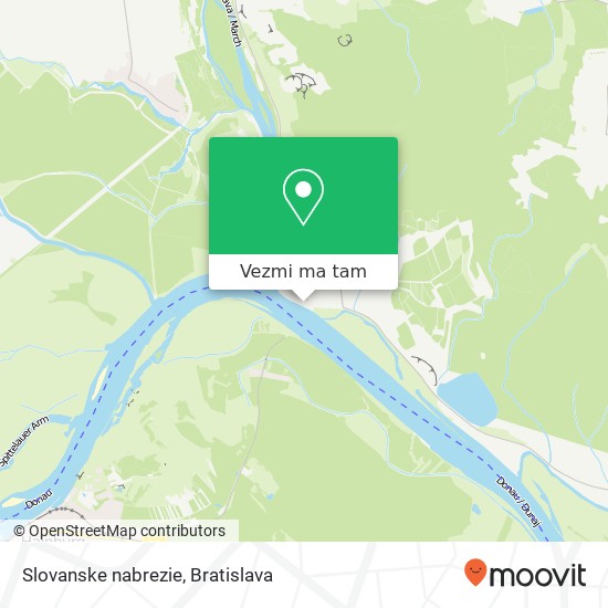 Slovanske nabrezie mapa