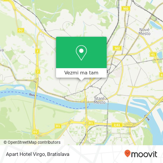 Apart Hotel Virgo mapa