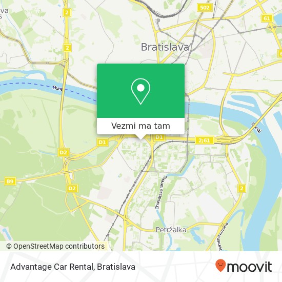 Advantage Car Rental mapa