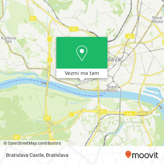 Bratislava Castle mapa