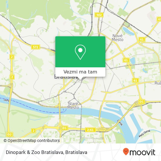 Dinopark & Zoo Bratislava mapa