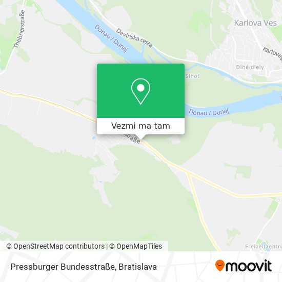 Pressburger Bundesstraße mapa