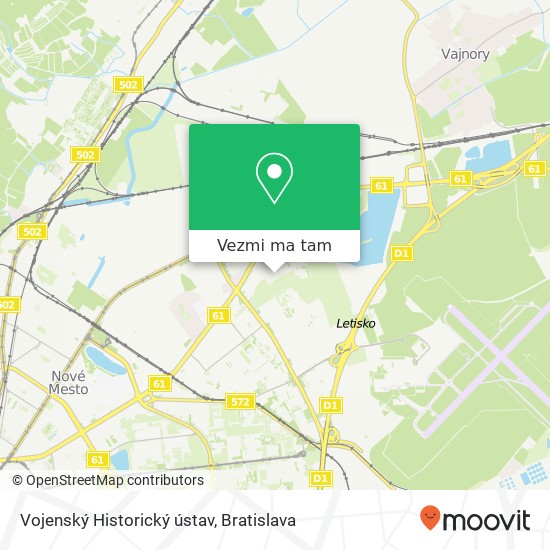 Vojenský Historický ústav mapa