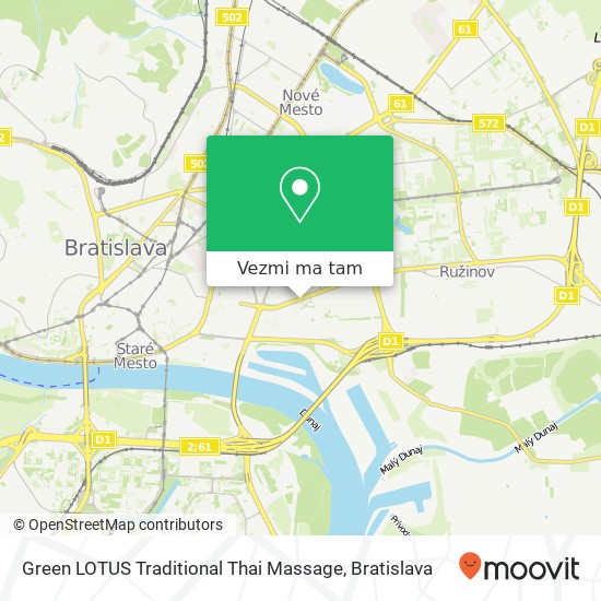 Green LOTUS Traditional Thai Massage mapa