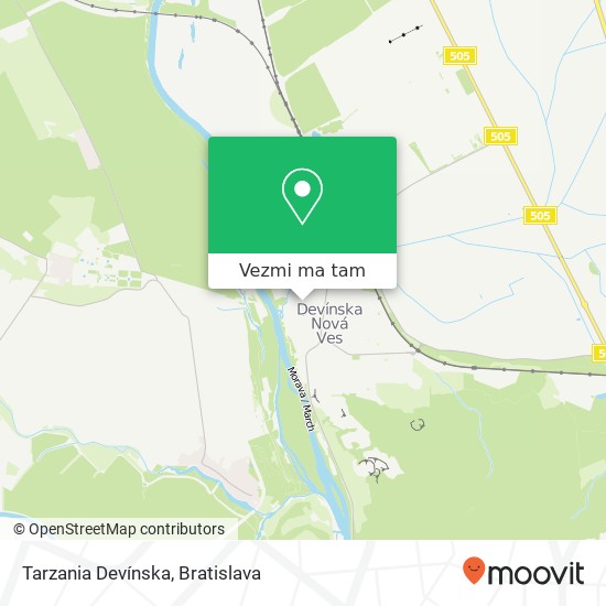 Tarzania Devínska mapa