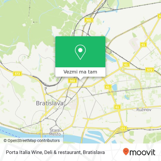 Porta Italia Wine, Deli & restaurant mapa
