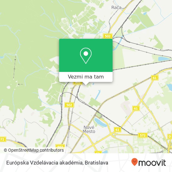 Európska Vzdelávacia akadémia mapa