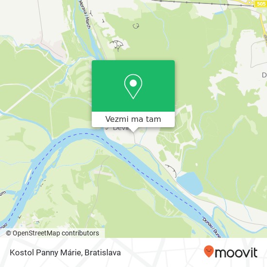 Kostol Panny Márie mapa