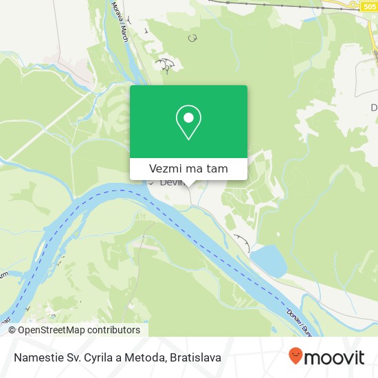 Namestie Sv. Cyrila a Metoda mapa