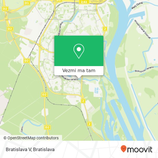 Bratislava V mapa