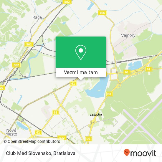 Club Med Slovensko mapa