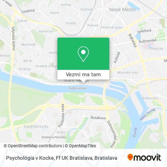 Psychológia v Kocke, Ff UK Bratislava mapa