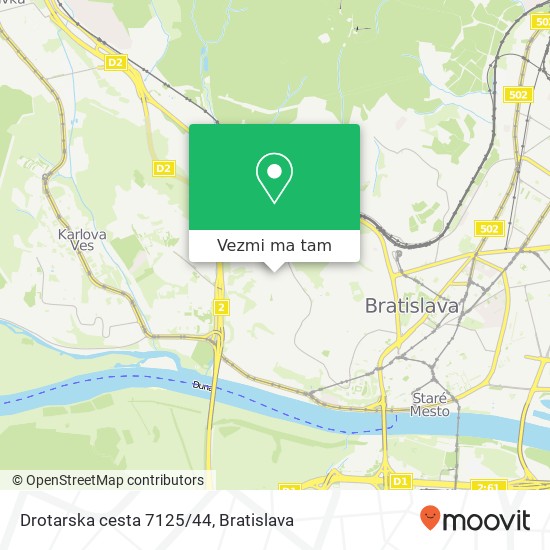 Drotarska cesta 7125/44 mapa