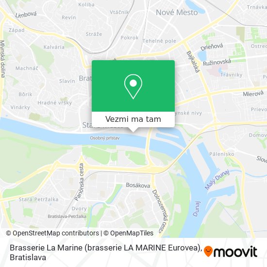 Brasserie La Marine (brasserie LA MARINE Eurovea) mapa