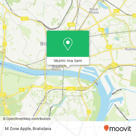 M Zone Apple mapa