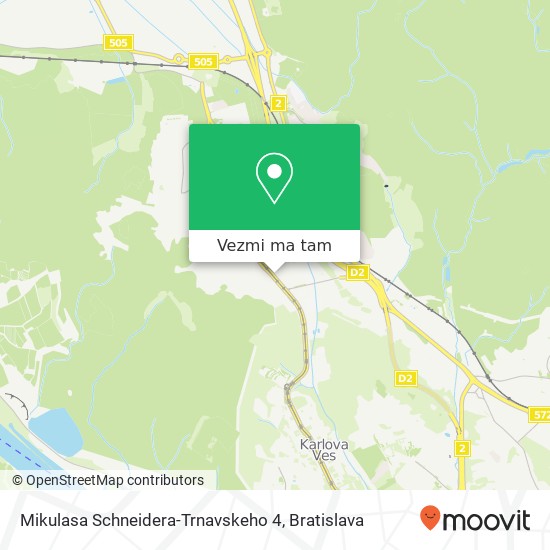 Mikulasa Schneidera-Trnavskeho 4 mapa