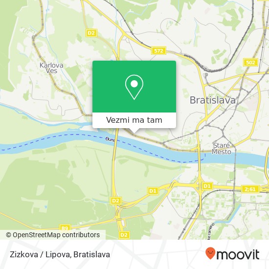 Zizkova / Lipova mapa