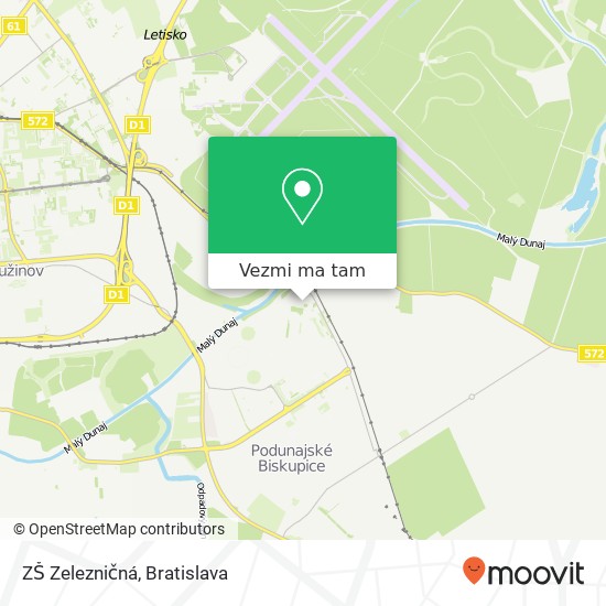 ZŠ Zelezničná mapa