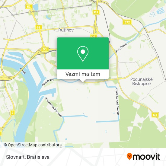 Slovnaft mapa