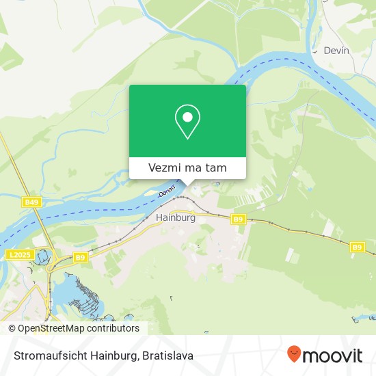 Stromaufsicht Hainburg mapa