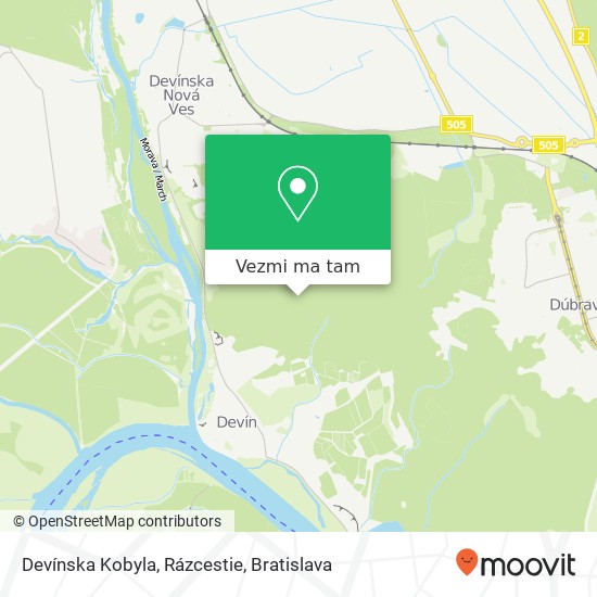 Devínska Kobyla, Rázcestie mapa