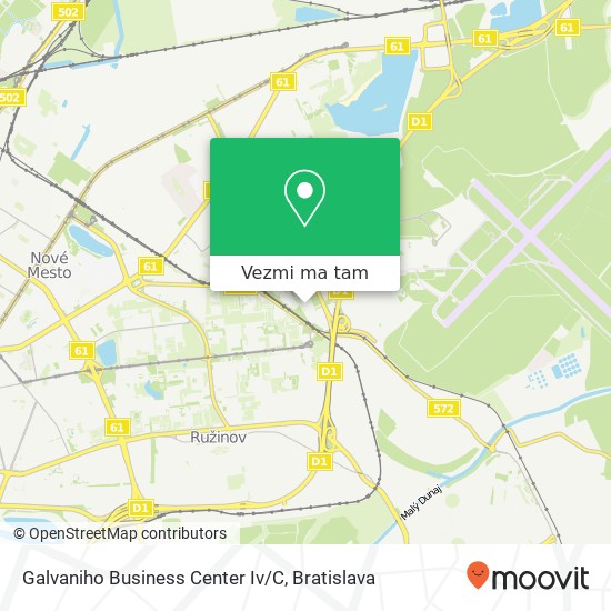 Galvaniho Business Center Iv/C mapa