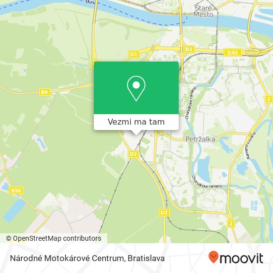 Národné Motokárové Centrum mapa