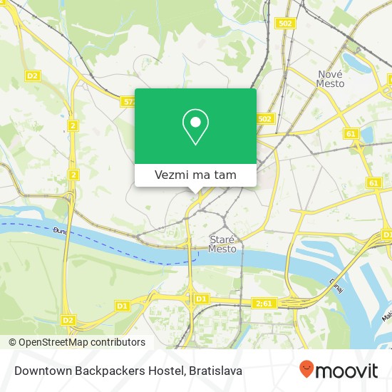 Downtown Backpackers Hostel mapa